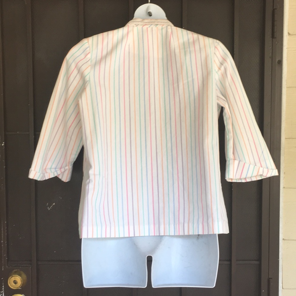 White Multi Color Jacket. - Picture 2 of 3